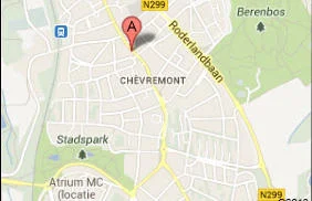 Kaartje: de praktijk in Chevremont, Kerkrade